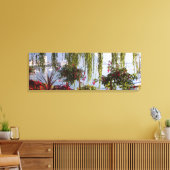 Modern Weeping Willow Stretched Canvas Print Leinwanddruck (Insitu (Wohnzimmer))