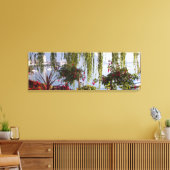 Modern Weeping Willow Stretched Canvas Print Leinwanddruck (Insitu (Wohnzimmer))