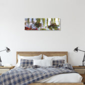 Modern Weeping Willow Stretched Canvas Print Leinwanddruck (Insitu (Schlafzimmer))