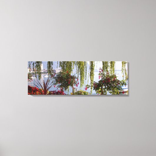 Modern Weeping Willow Stretched Canvas Print Leinwanddruck (Vorderseite)