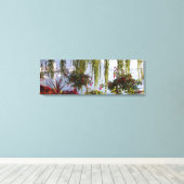 Modern Weeping Willow Stretched Canvas Print Leinwanddruck (Insitu (Holzboden))