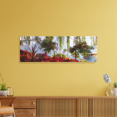 Modern Weeping Willow Stretched Canvas Print Leinwanddruck (Insitu (Wohnzimmer))