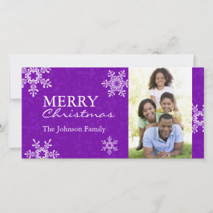 Modern Weihnachts-Fotokartenvorlage Feiertagskarte
