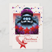 Modern Weihnachtsgrußkarte Feiertagskarte (Vorne/Hinten)