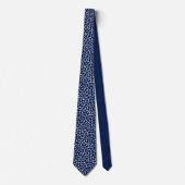 Modern weiß &navy blau krawatte (Vorderseite)