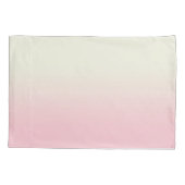 Modern weiß Pastell Pink Ombre Gradient Kissenbezug (Rückseite-Links)