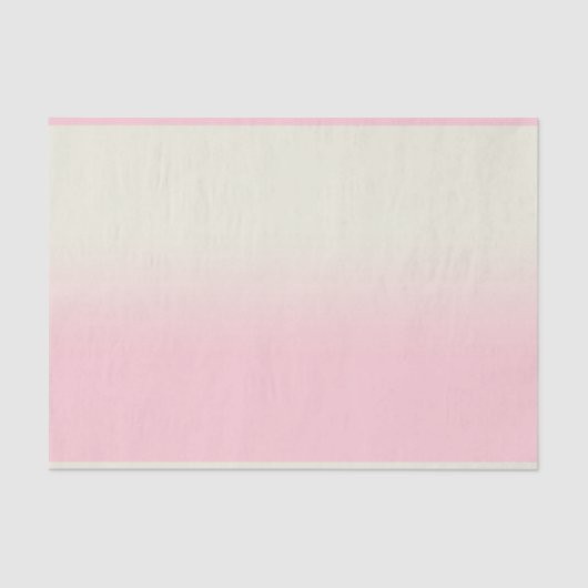 Modern weiß Pastell Pink Ombre Gradient Seidenpapier (Vorderseite)