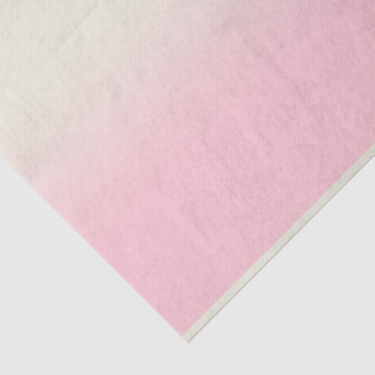 Modern weiß Pastell Pink Ombre Gradient Seidenpapier (Ausschnitt)