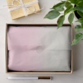 Modern weiß Pastell Pink Ombre Gradient Seidenpapier (Geschenk)