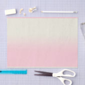 Modern weiß Pastell Pink Ombre Gradient Seidenpapier (Handwerk)