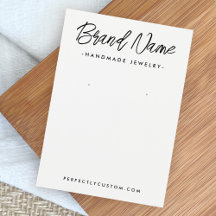 Modern weiße oder farbige Ohrkarte