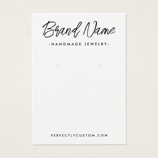 Modern weiße oder farbige Ohrkarte (Vorderseite)