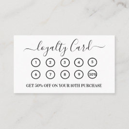 Modern weiße QR-Code-Firmenlogos Treuekarte