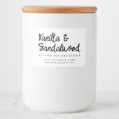 Modern-weiße Sojakonzerne Lebensmitteletikett (Vorderseite)