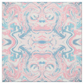 Modern weißer rosa blauer Glitzer Marmor Stoff (Muster)