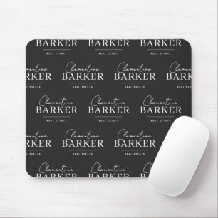 Modern weißer und schwarzer Makler-Branded Custom- Mousepad