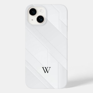 Modern weißes Muster Case-Mate iPhone 14 Hülle