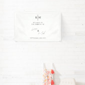 Modern Welcome To Our Wedding Reception Banner (InSitu)