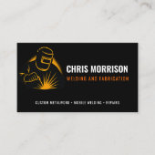 Modern Welder Welding Fabricator Visitenkarte (Vorderseite)