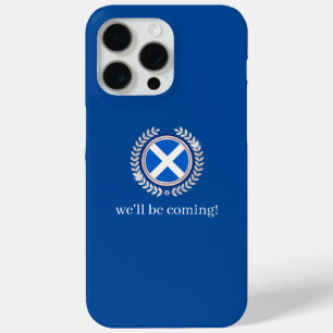 Modern We'll Be Coming Schottland-Flaggenabzeich Case-Mate iPhone Hülle
