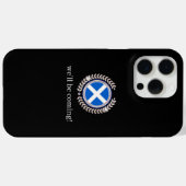 Modern We'll Be Coming | Scotland Flag Badge Fans Case-Mate iPhone Hülle (Rückseite (Horizontal))