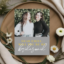 Modern werden Sie meine Bridesmaid-Karte sein