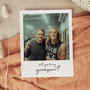 Modern Werden Sie meine Trauzeuge-Fotokarte