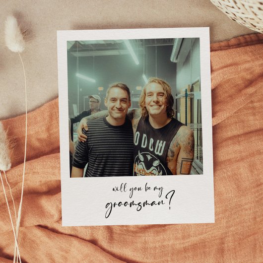 Modern Werden Sie meine Trauzeuge-Fotokarte