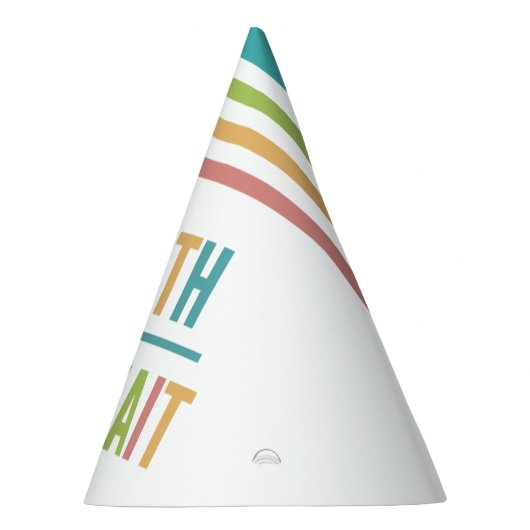 Modern wert die Wartezeit - Adoption, neues Baby Partyhütchen (Rechts)