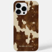 Modern Western Country Cowgirl Brown Individuelle Case-Mate iPhone Hülle (Rückseite)