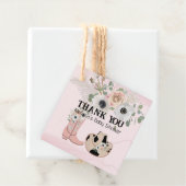 Modern Western Cowgirl Pink Boots Hat Custom Geschenkanhänger (Beispiel)