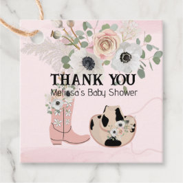 Modern Western Cowgirl Pink Boots Hat Custom Geschenkanhänger