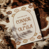 Modern Western Photo Save the Date Card Einladung