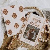 Modern Western Photo Save the Date Card Einladung