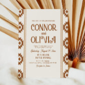 Modern Western Photo Wedding Invitation Einladung