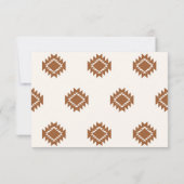 Modern Western Wedding RSVP Card (Rückseite)