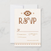 Modern Western Wedding RSVP Card (Vorderseite)