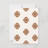 Modern Western Wedding RSVP Card (Rückseite)