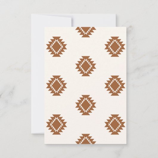 Modern Western Wedding RSVP Card (Rückseite)