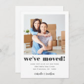 Modern Weve Moved Foto Neue Zuhause Ankündigung (Vorne/Hinten)
