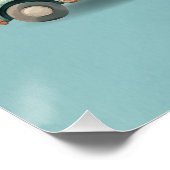 Modern Whimsical Animals in Vehicles Poster (Ecke)