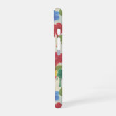 Modern Whimsical – Dripping Flower Monogram iPhone 16 Hülle (Linke Seite)