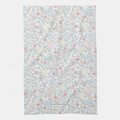Modern Whimsical Floral Pattern Geschirrtuch (Vertikal)
