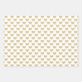 Modern Whimsical Gold Coquette Bow Graduation Geschenkpapier Set (Vorderseite 3)