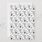 Modern Whimsical Hand Drawn Bow Graduation Party Einladung (Rückseite)