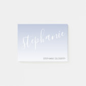 Modern Whimsical - Orchid ombre handschriftlich Post-it Klebezettel (Vorderseite)