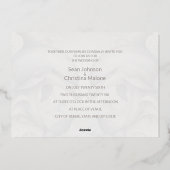 Modern Whimsy Dolphin Wedding Gold Foil Einladung (Rückseite)