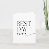 Modern Whimsy Wedding danke Ihnen geklappte Karte (Vorderseite)