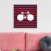 modern white bicycle & red strips leinwanddruck (Insitu (Wohnzimmer))