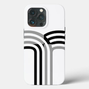 Modern White Black Monotone Urmodell Case-Mate iPhone Hülle